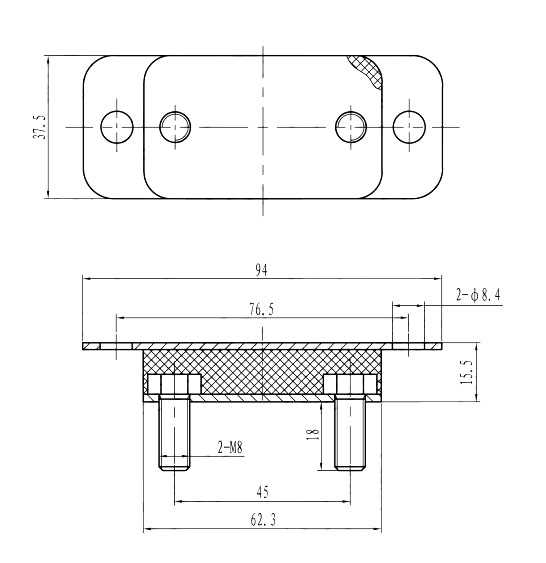 Подвес (подушка) глушителя для автомобилей VW Transporter T3 (1 шт.)