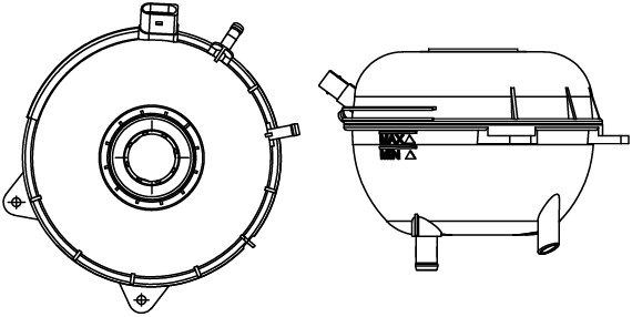Бачок расширительный охлаждающей жидкости для а/м VW Transporter T5 (03-)