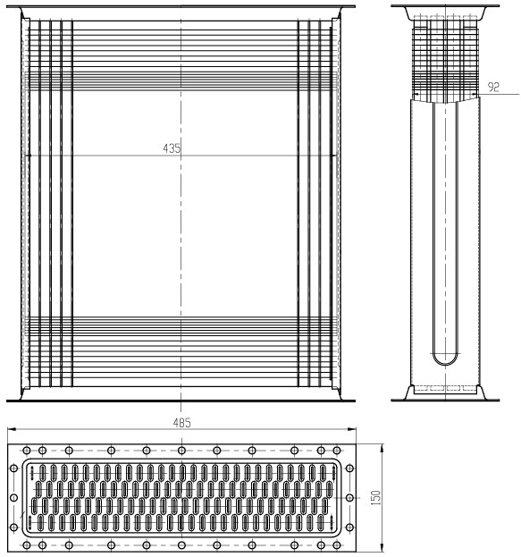 Радиатор охл. (сердцевина) для трактора МТЗ-80/82 (алюм.)