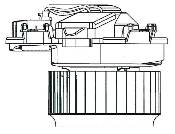 Электровентилятор отопителя для автомобилей Mercedes-Benz A (W176) (12-)/CLA (C117) (13-)/GLA (X156) (13-)