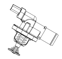 Термостат для автомобилей Chery Tiggo 7 Pro (20-)/Tiggo 4 Pro (20-)/Exeed LX (19-)/Omoda C5 (22-) 1.5T (97°С) (с корпусом)