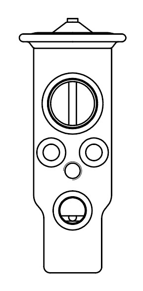 Клапан расширительный кондиционера (ТРВ) для автомобилей Outlander XL (06-)/Lancer X (07-)/ASX (10-)