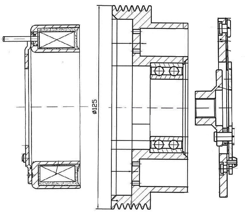 Муфта электромагнитная компрессора кондиционера для автомобилей Лада Largus (12-)/Renault Logan (08-)