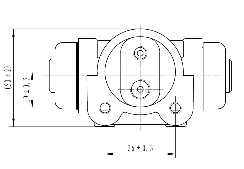 Цилиндр тормозной для автомобилей Renault Master (97-) задний левый d=23.8мм