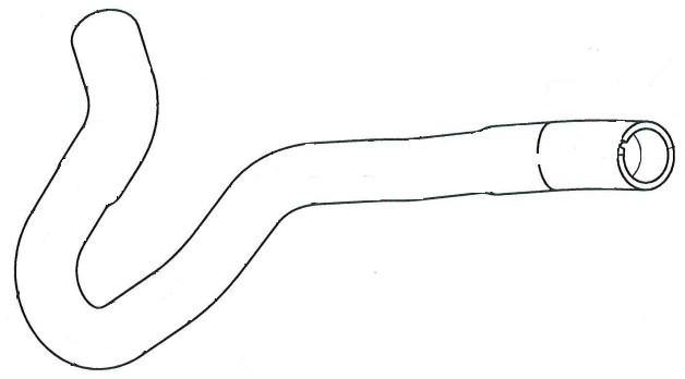 Патрубок охл. для а/м Ford Mondeo III (00-) 1.8i/2.0i верх. (EPDM, 1 шт.)