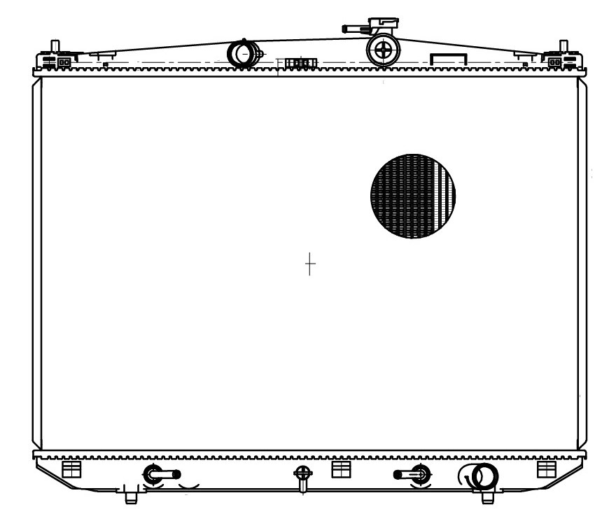Радиатор охлаждения для автомобилей Highlander (13-) 3.5 AT