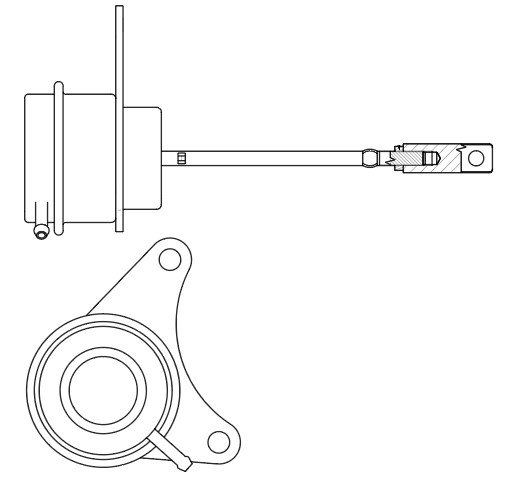 Актуатор турбокомпрессора для а/м Iveco Daily (06-) 3.0D [F1C] (тип TD04HL)