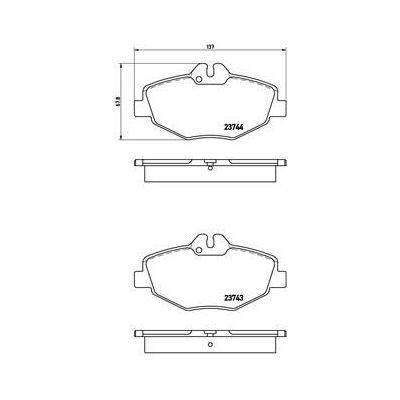 Колодки тормозные дисковые передние для автомобилей Mercedes E (W211) (02-) с тормозной системой Bosch