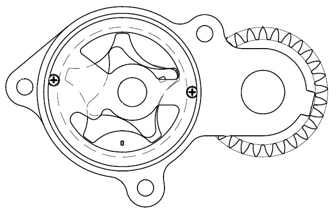 Насос масляный для автомобилей ГАЗон Next, ПАЗ 3204 Вектор/Вектор Next, 4230, ЛиАЗ 4292 с двигателем ЯМЗ-534
