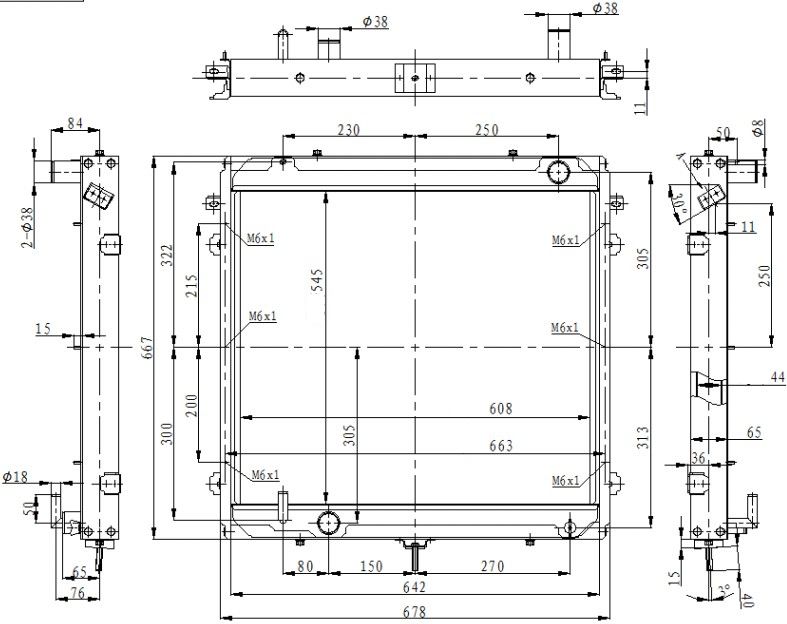 Радиатор охлаждения для автомобилей ГАЗон Next Cummins
