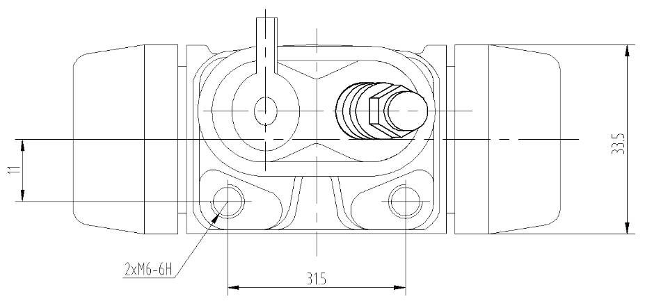 Цилиндр тормозной для автомобилей Hyundai Accent (99-) / Getz (02-) задний левый / правый d=17.5мм