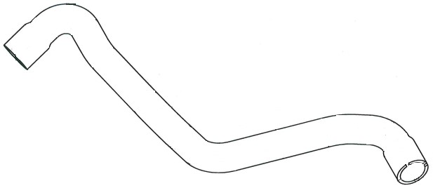 Патрубок рад. охл. для а/м Ford Focus III (10-) 1.6i верх. (EPDM, 1 шт.)