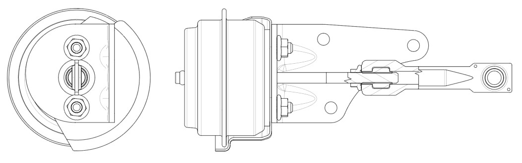 Актуатор турбокомпрессора для а/м Mercedes-Benz Sprinter (00-) [OM 611] (тип GT1852V)