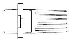 Резистор электровентилятора отопителя для автомобилей Hyundai Solaris (10-)/KIA Rio (10-) (auto A/C)