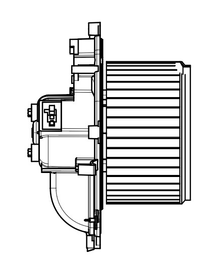 Электровентилятор отопителя для автомобилей Citroen Berlingo II (08-)/Peugeot Partner II (08-) (auto A/C)