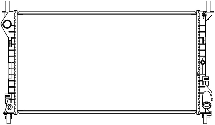 Радиатор охлаждения для а/м Ford Transit Connect (02-)/Tourneo Connect (02-) 1.8i/1.8D