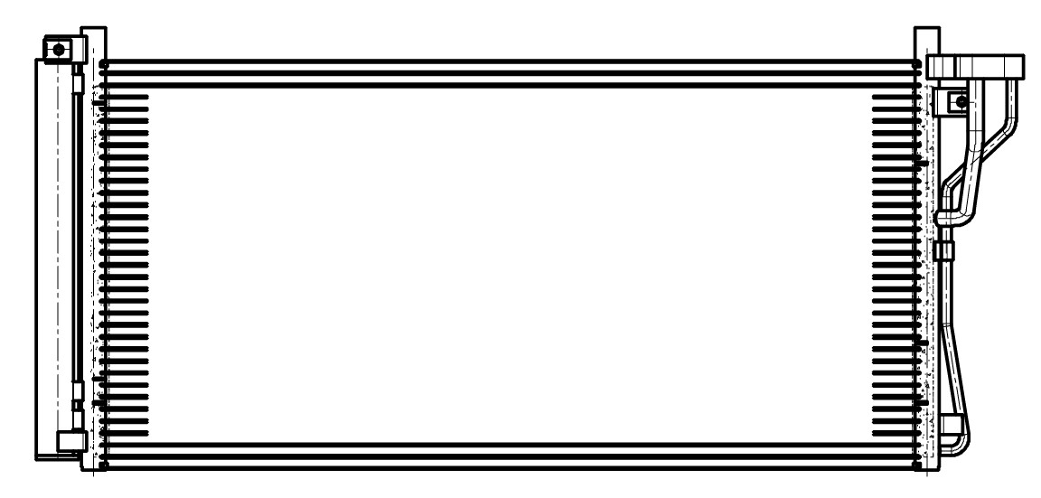 Радиатор кондиционера для автомобилей Sonata (05-) 2.4i /Magentis II (06-) 2.0i