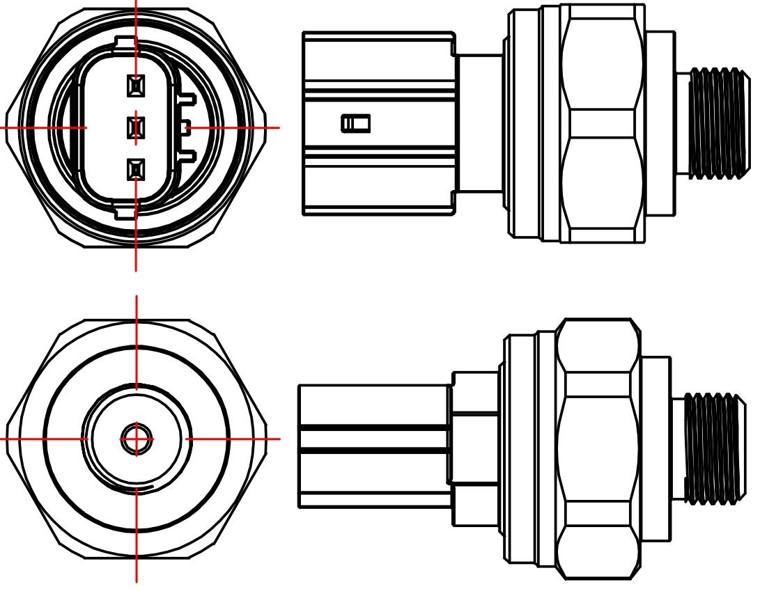 Датчик давления хладагента для автомобилей Honda Civic (06-)/CR-V (06-)