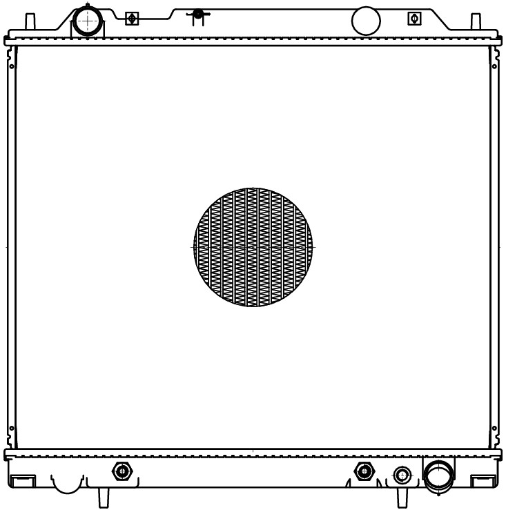 Радиатор охлаждения для автомобилей Delica (94-)/Space Gear (94-)/L400 (95-)