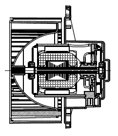 Электровентилятор отопителя для автомобилей Hyundai Grand Starex (H-1) (07-)