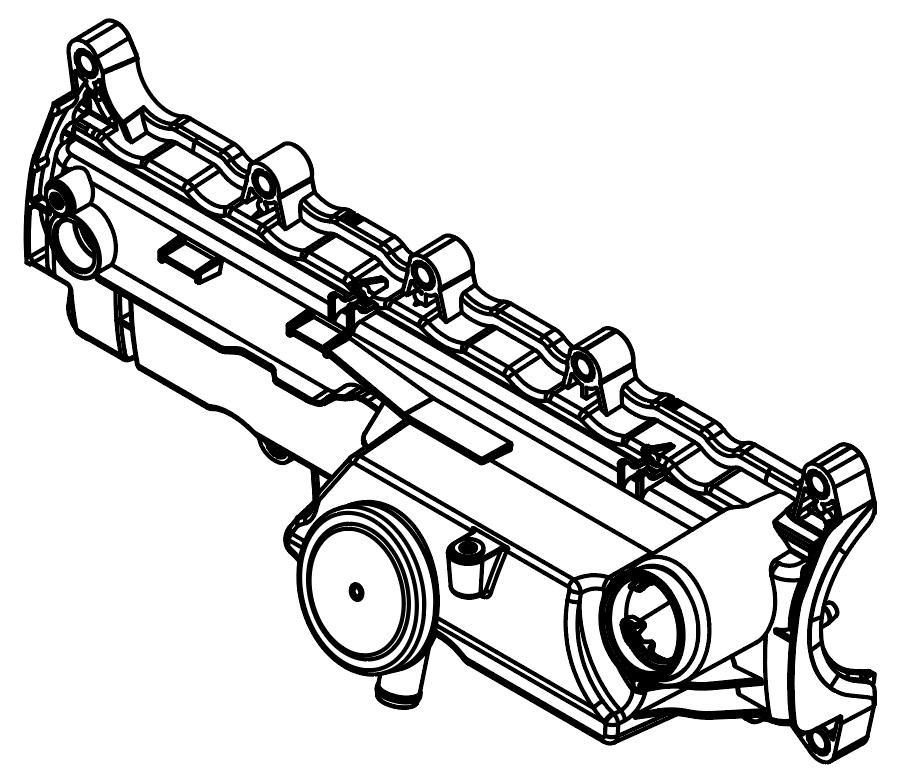 Крышка клапанная для а/м Renault Megane II (02-)/Laguna (07-)/Kangoo II (07-) 1.5d