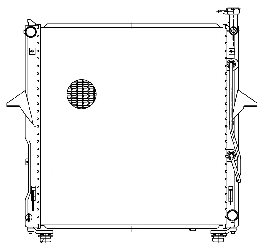 Радиатор охлаждения для автомобилей Sorento (06-) 3.3i AT