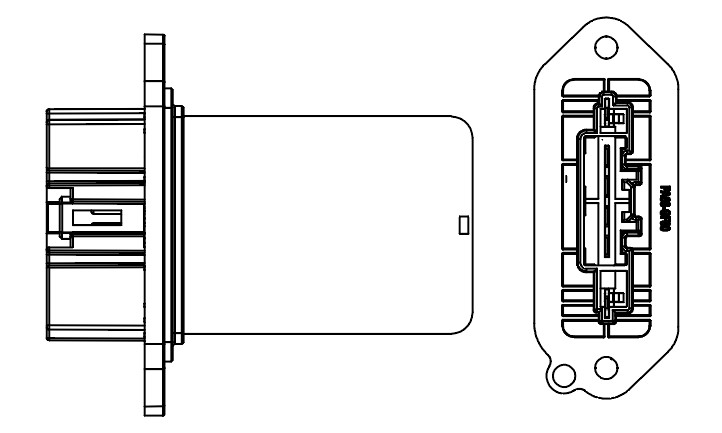 Резистор электровентилятора отопителя для автомобилей Mazda 3 (BK) (03-) (manual A/C)
