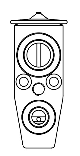 Клапан расширительный кондиционера (ТРВ) для автомобилей Aveo T300 (11-)/Mokka (13-)