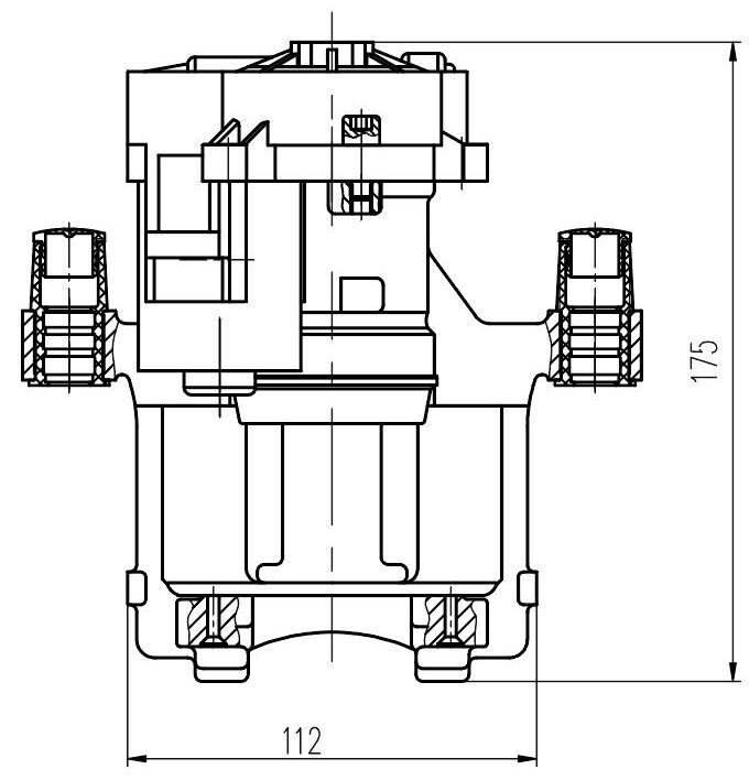 Суппорт тормозной для автомобилей VW Tiguan (16-) / Skoda Kodiaq (16-) задний левый d=42мм (автомобиль с электродвигателем стояночного тормоза) (диск 12мм)