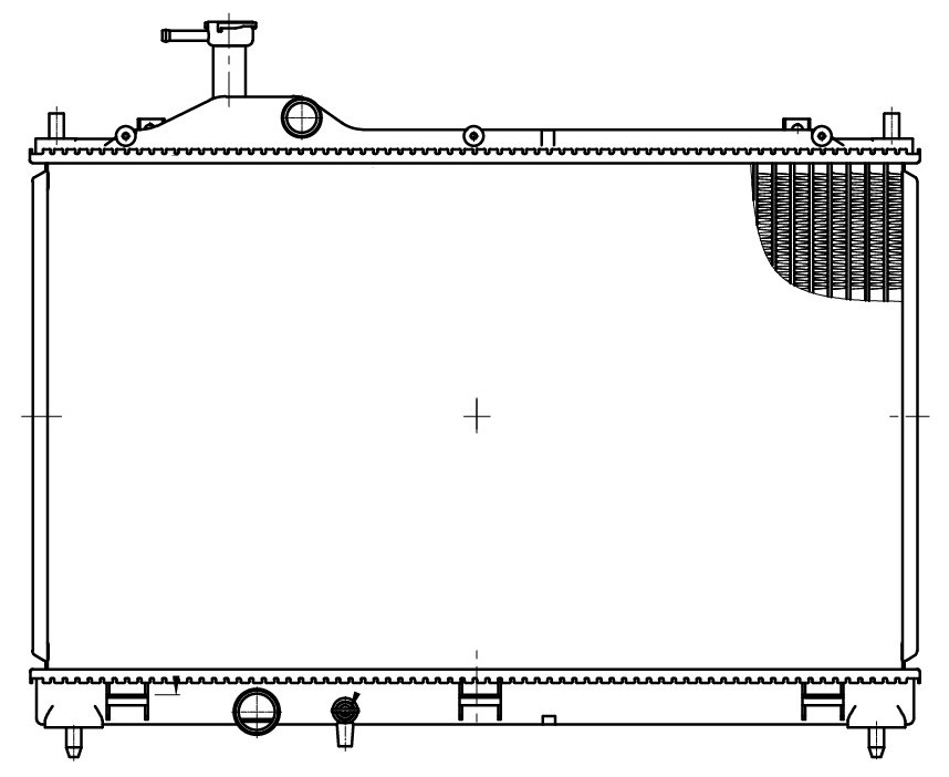 Радиатор охлаждения для а/м Outlander (12-)