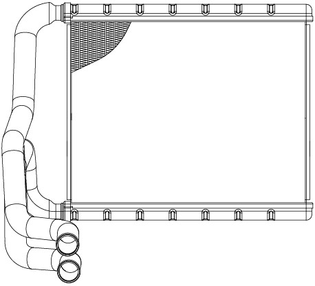 Радиатор отопителя для а/м Kia CEED (18-)