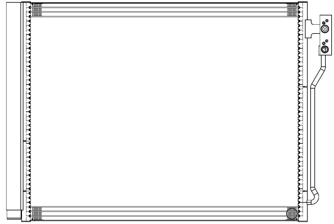 Радиатор кондиционера для автомобилей BMW 5 (F10) (09-) 2.0i M/A