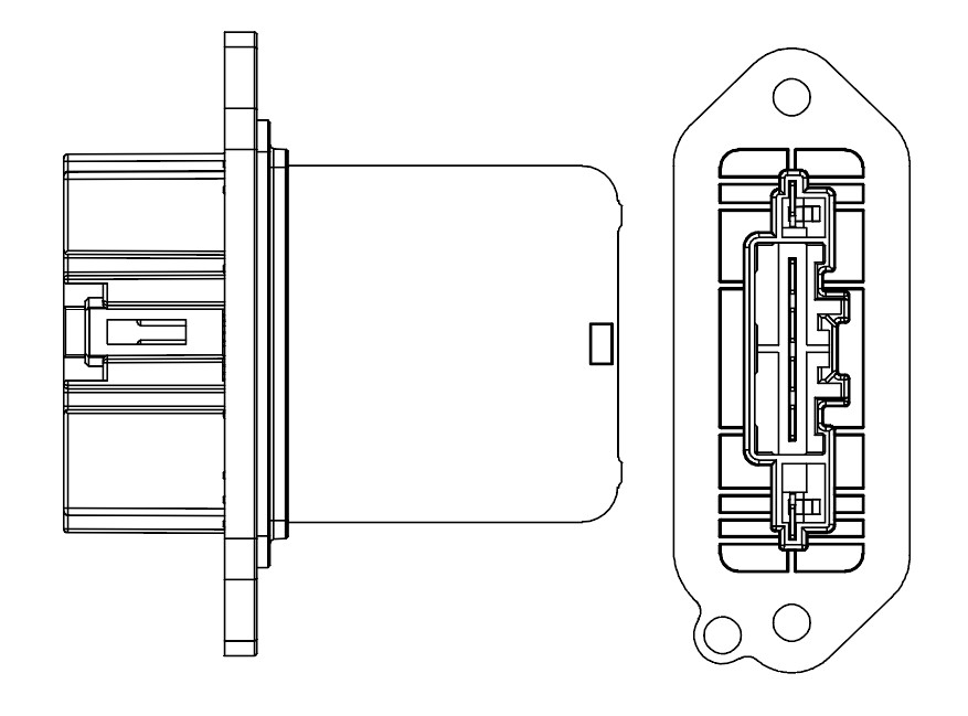 Резистор электровентилятора отопителя для автомобилей Mazda 3 (BL) (09-) (manual A/C)