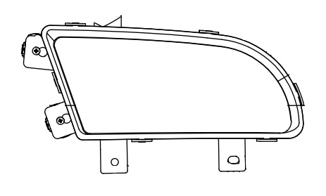 Фара для автомобилей Howo A5 (противотуманная), правая