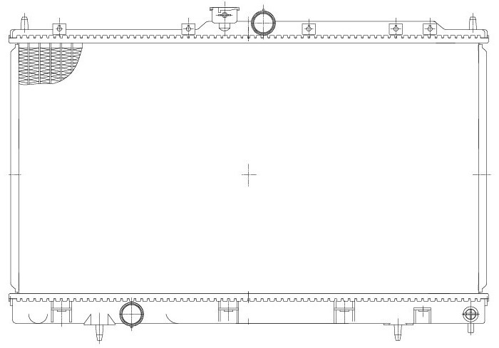 Радиатор охлаждения для автомобилей Lancer IX (00-) 1.3i/1.6i/2.0i MT