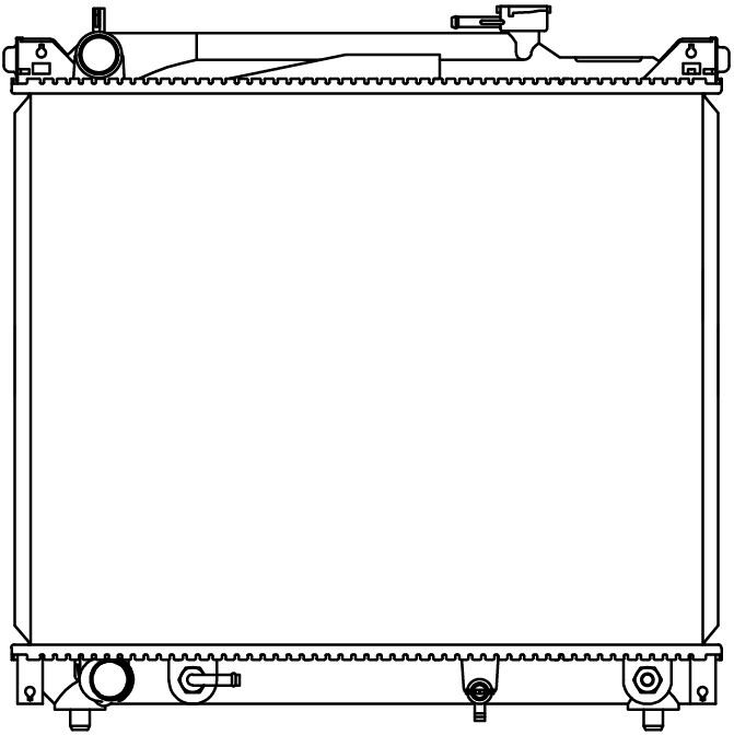 Радиатор охлаждения для автомобилей Suzuki Grand Vitara (98-)/Escudo II (96-) 2.0i/2.5i M/A