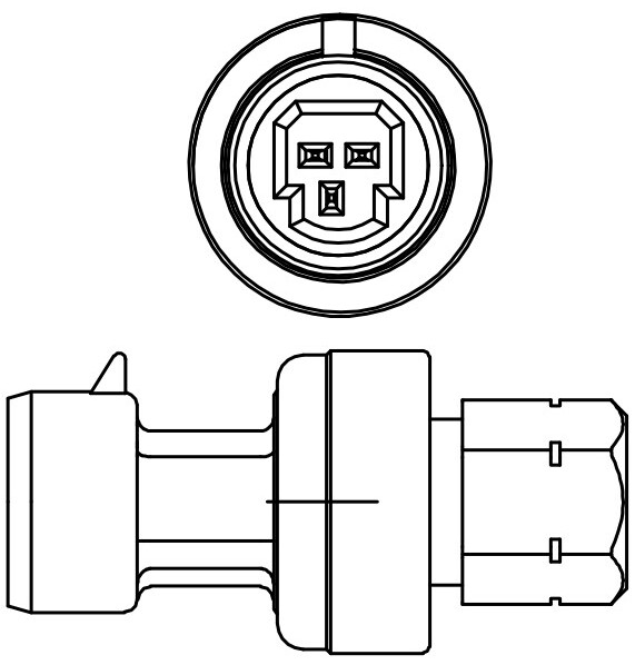 Датчик давления хладагента для автомобилей Лада Largus (12-)/Renault Logan (04-)/Duster (10-)