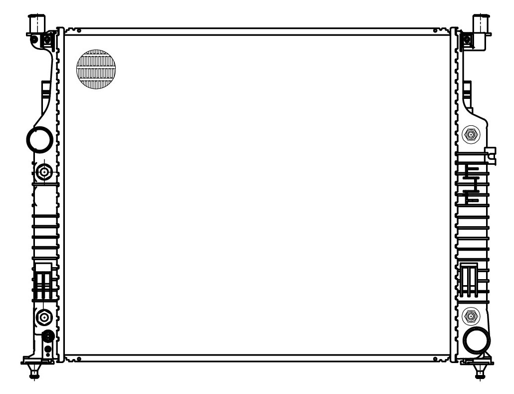 Радиатор охлаждения для автомобилей ML/GL (W164) (05-) AT