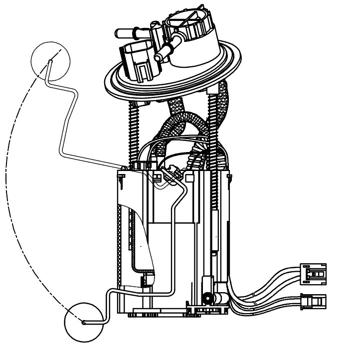 Модуль топливного насоса для автомобилей Volvo S60 (00-)/S80 (00-) 2.4i/XC70 (00-) 2.5T