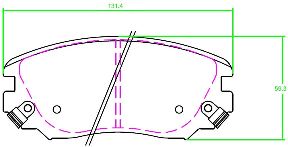 Колодки тормозные дисковые передние для автомобилей Opel Insignia (08-) / SAAB 9-5 (10-)
