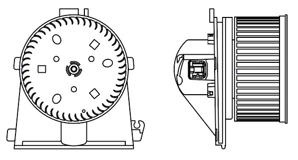 Электровентилятор отопителя для автомобилей VW Passat B5 (96-)/Audi A4 B5 (94-) A/C-