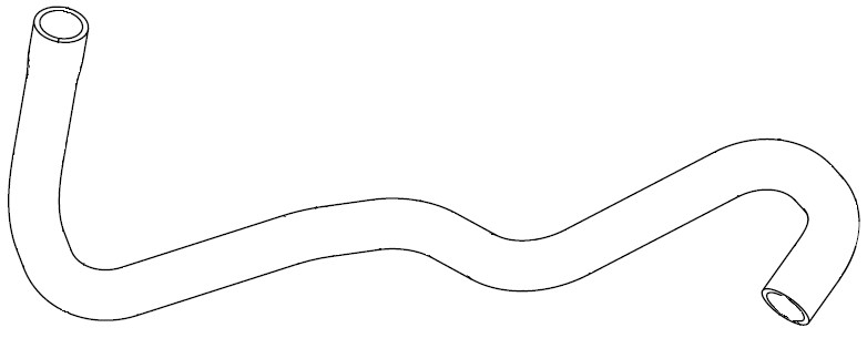 Патрубок охл. для а/м Лада Largus (12-)/Renault Logan (04-) 8V A/С+ верх. (EPDM, 1 шт.)