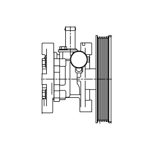 Насос ГУР для автомобилей Mitsubishi Lancer IX (03-) 1.3i/1.6i