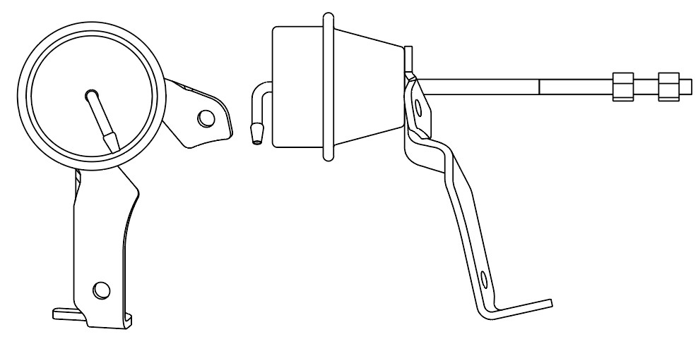 Актуатор турбокомпрессора для а/м Renault Duster (10-)/Megane (02-) 1.5d (K9K) (тип KP35)