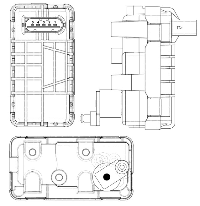 Актуатор турбокомпрессора для а/м Ford Transit (13-) 2.2D E5 (тип GTB1749VK)