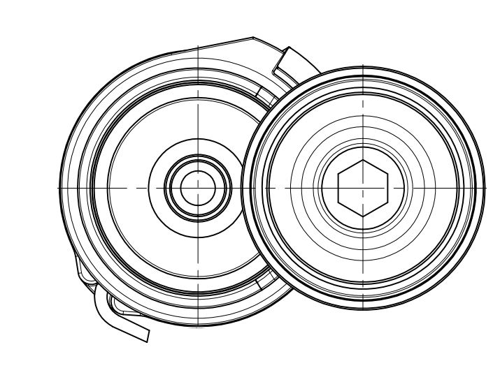 Ролик приводного ремня для автомобилей ЛиАЗ 5292 (дв. MAN D0836) (с натяжным механизмом) (74x34x90) генератора