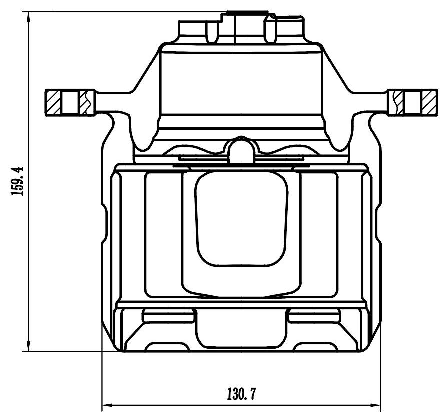 Суппорт тормозной для автомобилей Geely Atlas (16-)/Atlas Pro (19-)/Belgee X70 (24-) передний левый d=63.5мм