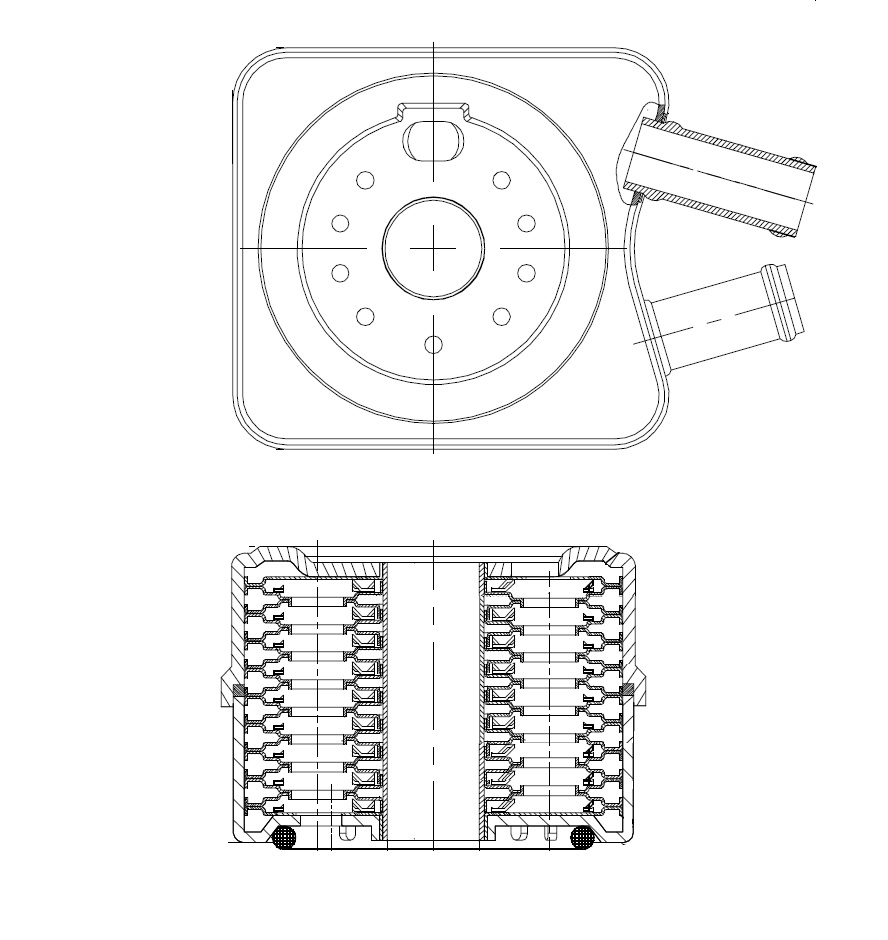Радиатор масляный для автомобилей Passat B5 (97-) 1.8/2.0i/1.9TDI