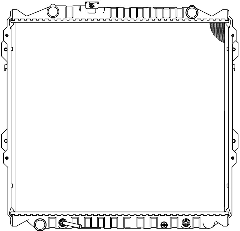 Радиатор охлаждения для автомобилей LC Prado 90 (96-)/4RUNNER (95-) 2.7i/3.4i