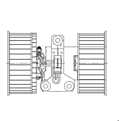 Электровентилятор отопителя для автомобилей BMW X5 (E53) (00-)/Range Rover III (02-) (auto A/C) (LFh 26E5)